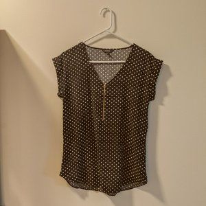 Express Popover Polka Dot Top